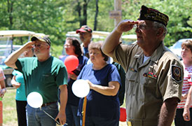 Memorial Day Ceremony at Partridge Hollow Camping Area