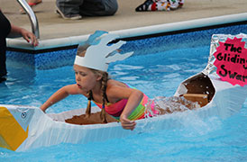 Cardboard Boat Race at Partridge Hollow Camping Area